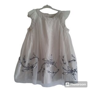 Heirlooms by Polly Flinders Embroidered Tulle Tunic Top